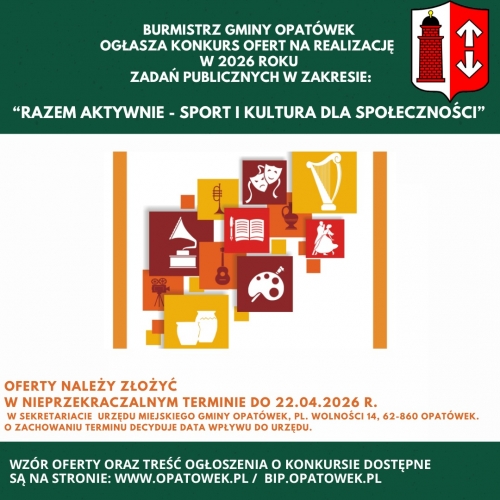 obrazek ewwqwty konkurs ofert - granty dla organizacji pozarządowych wiecej